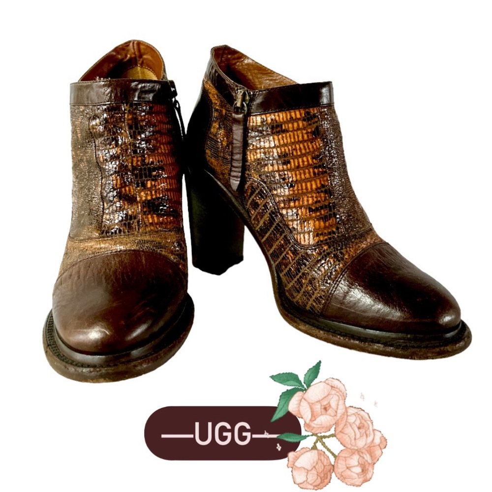 UGG Leather Boots Size 7 with Wool interior. Spring Season!